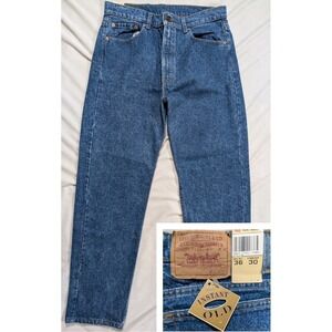 Levi's 505 Vtg 80s 90s Made In USA Deadstock 36x30 (Actual 33x30.5) Blue Medium